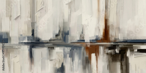 A modern abstract piece with soft gradients and flowing lines, bringing a serene and elegant atmosphere to any contemporary space