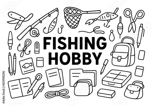 Fishing Hobby Icons