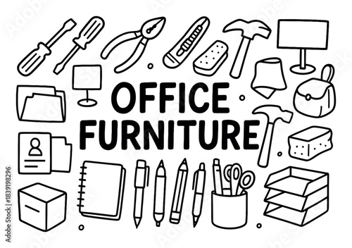 Office Tools Doodle