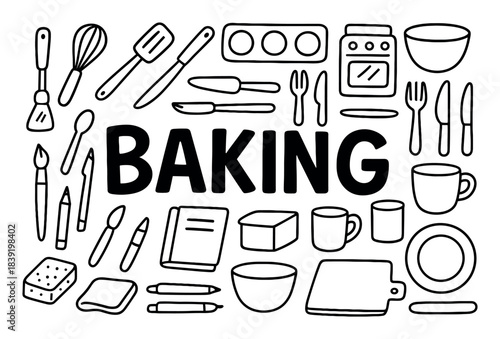 Baking Tools Doodle
