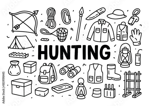 Hunting Gear Icons