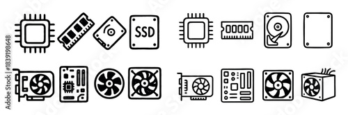Computer Hardware Doodles