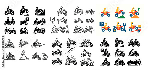 Atv icons collection and activities