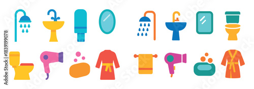 Bathroom Icons Set