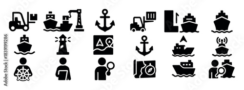 Shipping Activities Icons