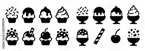 Ice Cream Toppings Icons