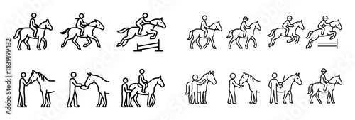 Horseback Riding Icons