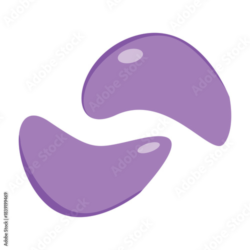 Hydrogel under eye patches. Vector illustration for beauty treatments, anti-aging products, spa design, home self care 