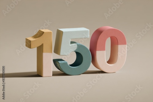Colorful 3D Numbers for Creative and Educational Displays