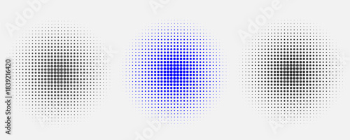 Black concentric circle set. Sonar or sound wave ring collection. Dotted and linear epicentre, target, radar icon concept. Ripple radial signal or vibration elements. Vector line and halftone symbols