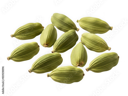 Wallpaper Mural Green cardamom pods spice isolated on transparent background Torontodigital.ca