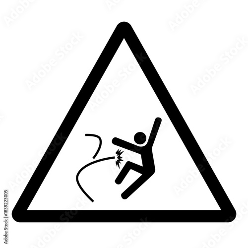 Warning Uncontrolled Release of Energy Symbol Sign ,Vector Illustration, Isolate On White Background Label.EPS10
