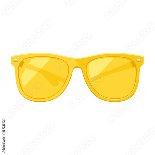 Stylish Yellow Sunglasses Eye Protection Summer Accessory Beach Vacation Sunshine Travel Eyewear Glasses