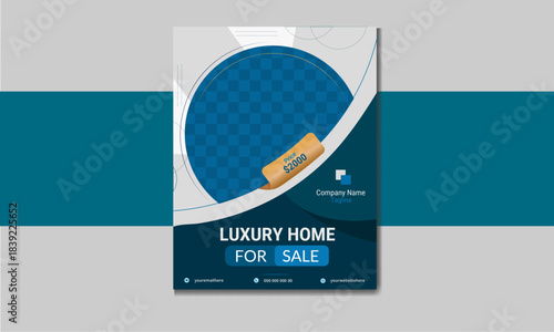 Clean Real Estate Flyer Template – Modern Home Sale Design