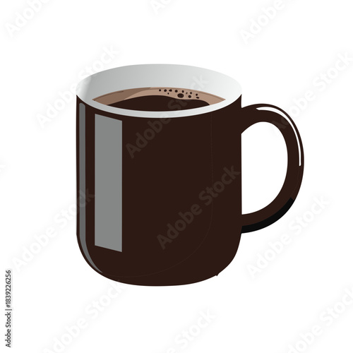 Aromatic Fresh Brewed Coffee in Brown Mug Enjoying a Hot Cup of Coffee