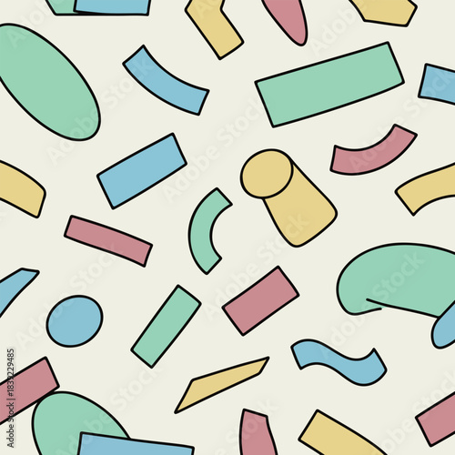 Abstract Geometric Shapes Pattern