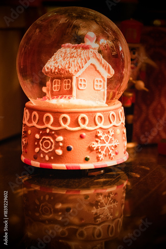 Christmas Gingerbread House Snow Globes