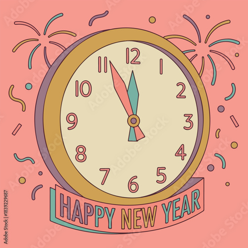 New Year's Eve Clock