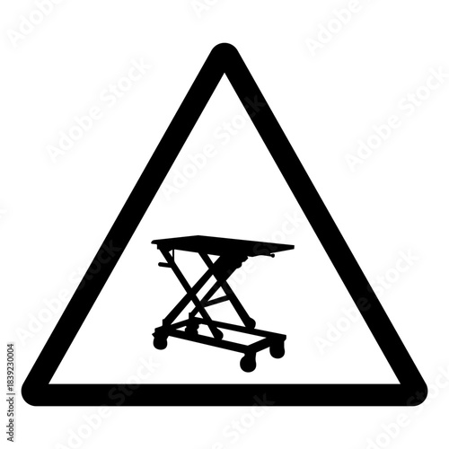 Lifting Hazard Symbol Sign, Vector Illustration, Isolate On White Background Label.EPS10