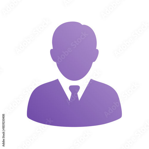 Professional Person Silhouette Avatar Gradient Icon