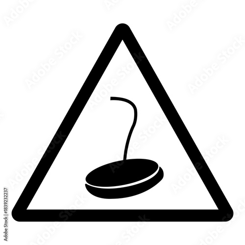 Magnetic Cane Symbol Sign, Vector Illustration, Isolate On White Background Label.EPS10