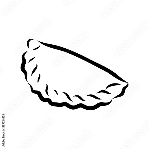 American marten, vector sketch