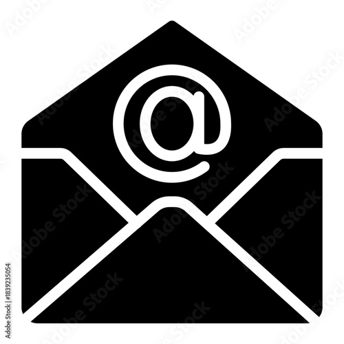 Mail Message Communications Envelope Icon from Curriculum Vitae Icon Collection (Glyph style)