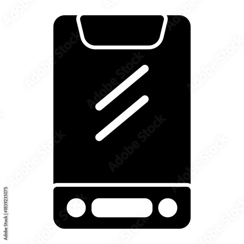 Mobile Phone Telephone Call Icon from Curriculum Vitae Icon Collection (Glyph style)