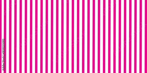 This is a seamless, repeating pattern of vertical stripes. The stripes alternate between a vibrant, hot pink and a pure white. They are of uniform width and appear evenly spaced, creating a clean and 