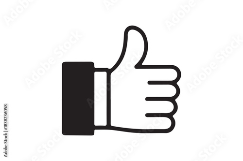 Like icon vector illustration and white background