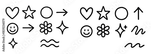 Doodle Icons Grid