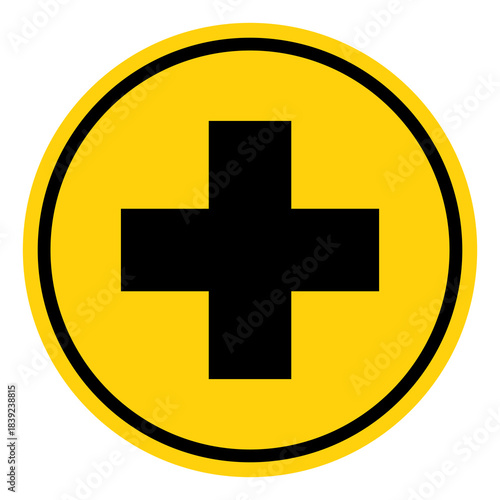 First Aid Station  Symbol Sign, Vector Illustration, Isolate On White Background Label. EPS10