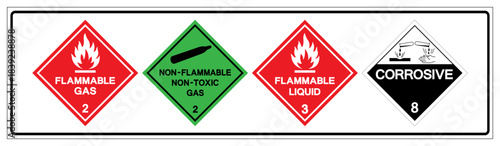 Hazard Chemical Symbol Sign, Vector Illustration, Isolate On White Background, Label. EPS10