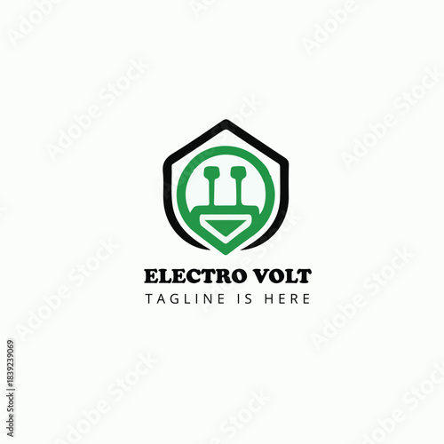 Electric volt company logo design