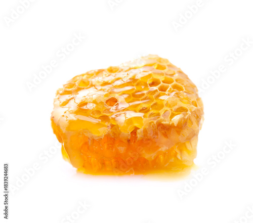 Honeycomb slice with honey