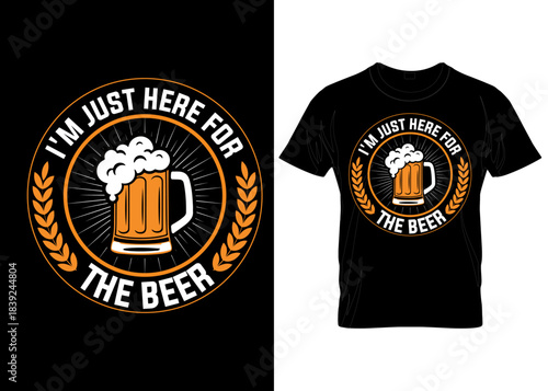 creative  vector typography custom beer tshirt hoodies appeal cloth design template