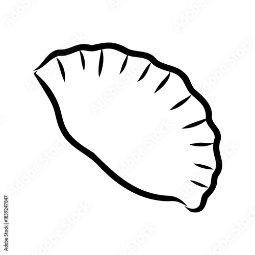 varenik, vector sketch