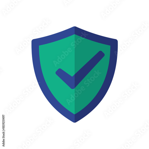 This modern green and blue shield icon, featuring a prominent checkmark, symbolizes robust digital security, data protection, and verified online safety, ensuring trust.