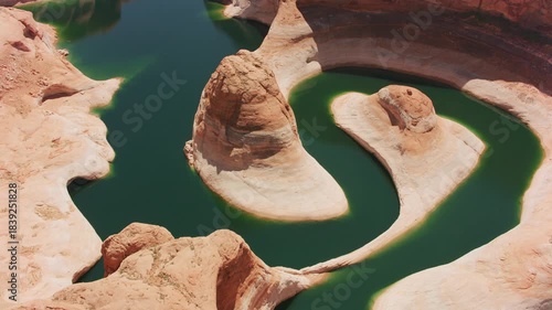 Aerial view of scenic Lake Powell in Utah