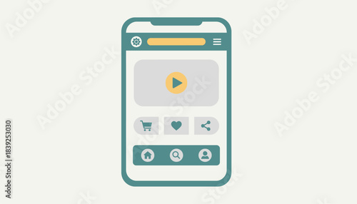 An engaging mockup of the product interface on a smartphone or tablet emphasizing usability.