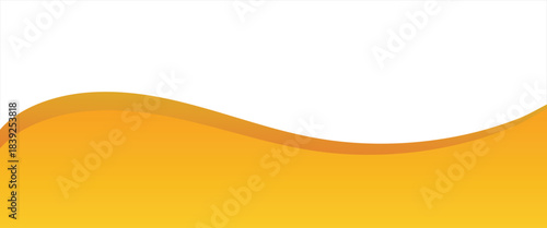 Orange Gradient Wave Design With Smooth Curved Lines For Modern Backgrounds And Banners