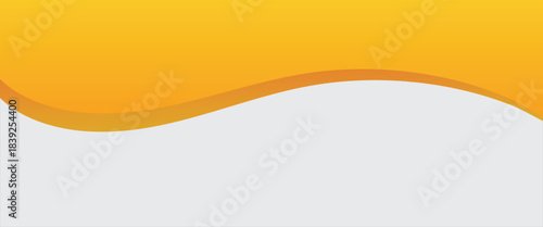 Orange Gradient Wave Design With Smooth Curved Lines For Modern Backgrounds And Banners