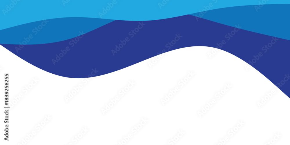 Fototapeta premium Abstract Ocean Waves in Blue Tones: Calm, Fluid Background for Design Projects eps10