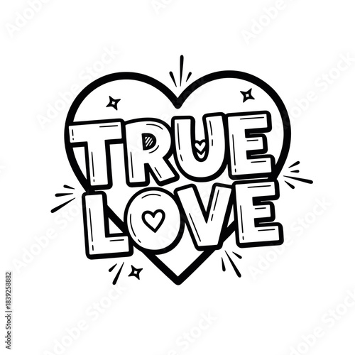 Love and relationship themed graphic design