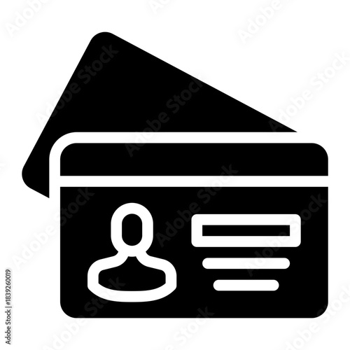 indentity glyph icon