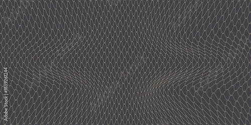 Wavy metal mesh close-up shot. Abstract Image.