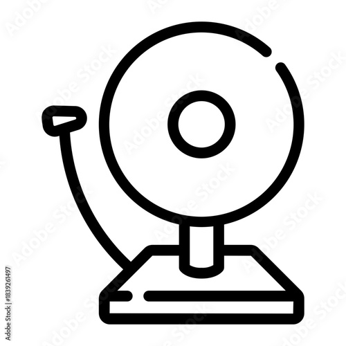 fire alarm line icon