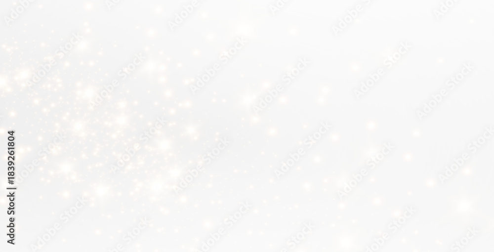 Fototapeta premium PNG Sparkling Overlay with White Dust Effect on transparent background