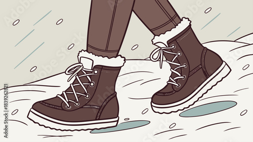 background with boots