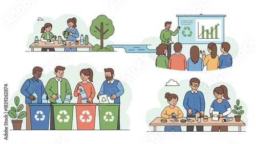 sustainable practices and environmental awareness in mixed group activities